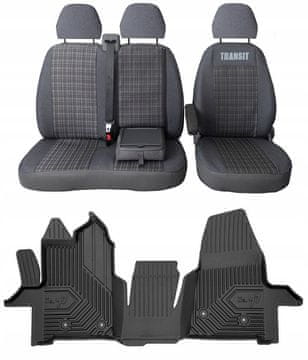 shumee Komplet 77 sedežnih prevlek za FORD TRANSIT Mk8 2013-2025