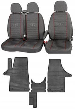 shumee Komplet prevlek in predpražnikov za VW TRANSPORTER T6 od 2015-2022