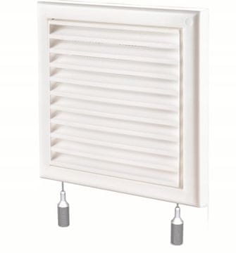 VENTS Prezračevalna rešetka z loputo 154x154 fi 100