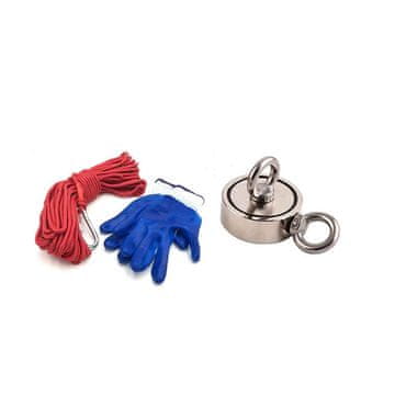 shumee Komplet 190 kg neodimskega magneta, vrvi in rokavic