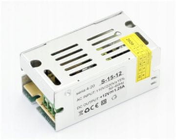 IdeaLED Modularni napajalnik 12VDC IP20 1,25A 15W za LED trakove