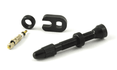 shumee Črni ventili Trezado brez zračnice - z robom in stranskimi luknjami - 2 kosa s ključem