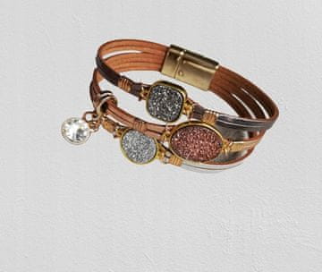 shumee USNJENA ZAPESTNICA IZ JEKLA Z ZLATO MAGNETNO ZAPENKO