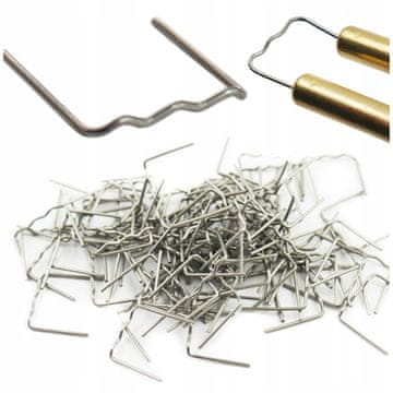 shumee SPONKE za plastiko RS18 100 kosov ploščate MAJHNE VALOVITE 0,8 mm za popravilo plastike