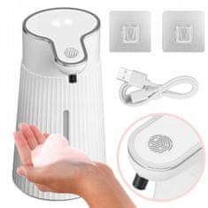 shumee Dozirnik za tekoče milo brez dotika 400 ml, samodejni velik USB-C IR