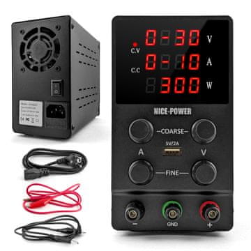 shumee Laboratorijski napajalnik Servis 30V 10A Nastavljiv Precision USB CC CV