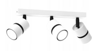 shumee Stropna svetilka, nastavljiv trak, 3x GU10, bela, črna