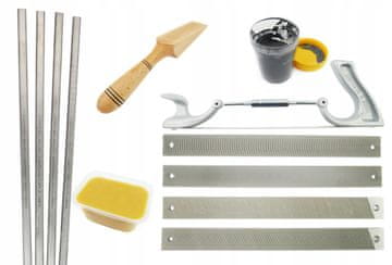 shumee Komplet za kositranje, kositrana pasta, rašple, ravna lopatica, spajkanje karoserije