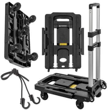 shumee Zložljiv transportni voziček s platformo 140 kg