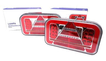 shumee LED svetilka z velikim trikotnikom L+R, 12–24 V dinamična smer