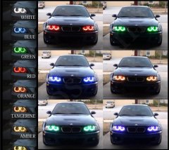 shumee BMW E36 E38 E39 E46 RGB Angel Eye obroči kompletni + pilot