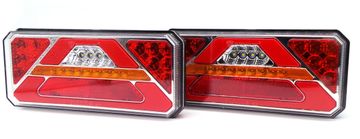 shumee LED trikotna svetilka, dinamična smer L+R, 12–24 V