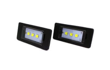 shumee LED luči za registrsko tablico 2x600lm, komplet 2 črnih