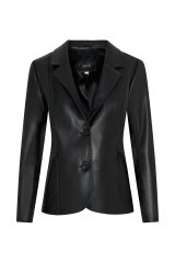 shumee Ženska usnjena jakna z gumbi "Pola" Velikost oblačila M