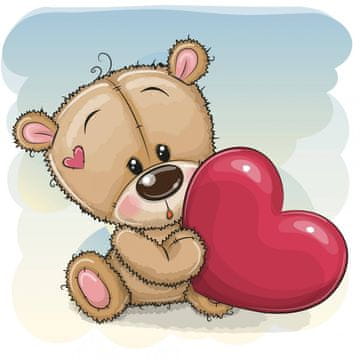 shumee Diamantno vezenje Dragi medvedek 30x30 cm