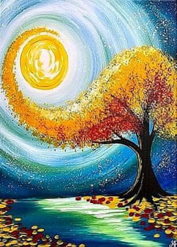 shumee Diamantno vezenje Čarobno drevo - pozno poletje 40x50