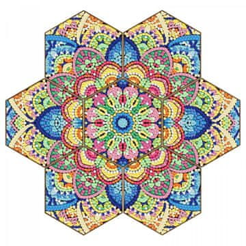 shumee Diamantno vezenje - Podstavek - Satje - Mandala 2