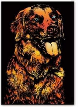 Moments Magic Scratch Card Happy Dog 40x28 cm