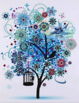 Moments Diamantno vezenje Zimsko drevo 45x55 cm