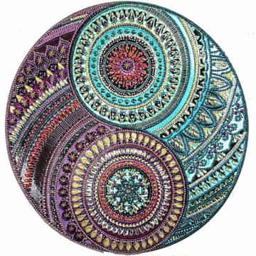 shumee Diamantno vezenje Čarobni krogi 40x40 cm