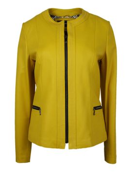 shumee Usnjena jakna "Aneta" z okrasnimi gubami, velikost M