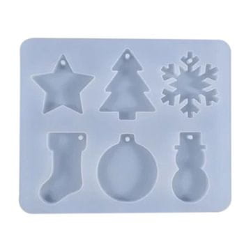 Artline Epoxy Resin Silikonski kalup - božični okraski, 20,4x24,6 cm