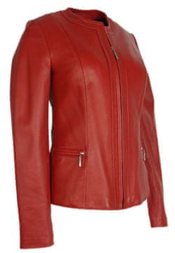 shumee Usnjena jakna "Aneta" z okrasnimi gubami, velikost S