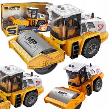 shumee Oranžno gradbeno vozilo Zvok Svetlobni učinki valja Interaktivni