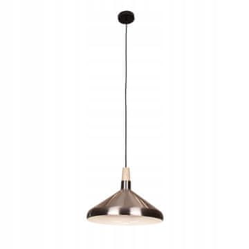 shumee Srebrna lesena viseča stropna svetilka za dnevno sobo in jedilnico