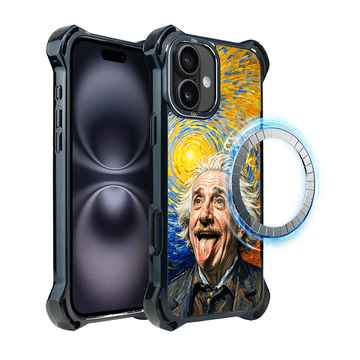 shumee Ovitek za iPhone 16 Plus IBIZU DropGuard Ultra z MagSafe, Einstein