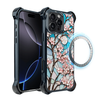 shumee Ovitek za iPhone 16 Pro Max IBIZU DropGuard Ultra z MagSafe, barve stekla, češnjev