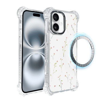 shumee Ovitek DropGuard Ultra za iPhone 16 IBIZU z MagSafe, Pastel Bloom, Wildflower Fantasy