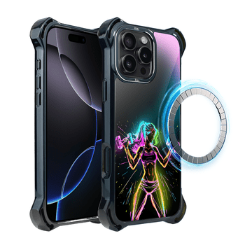 shumee Ovitek DropGuard Ultra za iPhone 16 Pro IBIZU z MagSafe, #ElectroMove, vibracijami za fitnes