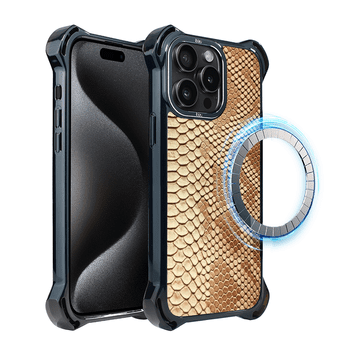 shumee Ovitek za iPhone 15 Pro Max IBIZU DropGuard Ultra z MagSafe, Call of the Wild, Snake