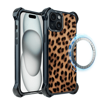 shumee Ovitek za iPhone 15 IBIZU DropGuard Ultra z MagSafe, Nature's Call, Panther