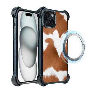 shumee Ovitek DropGuard Ultra za iPhone 15 IBIZU z MagSafe, Klic divjine, Alpska krava