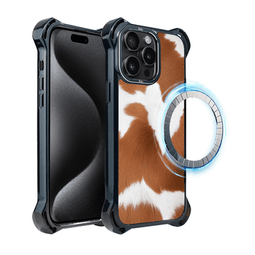 shumee Ovitek za iPhone 15 Pro Max IBIZU DropGuard Ultra z MagSafe, Call of the Wild, Alpine Cow