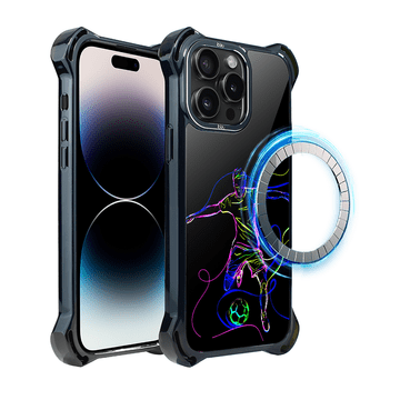 shumee Ovitek za iPhone 14 Pro IBIZU DropGuard Ultra z MagSafe, #ElectroMove, Moč nogometa