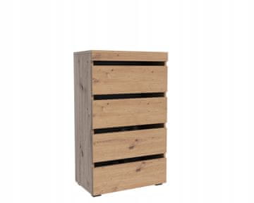 shumee Predalnik za čevlje Figaro Artisan Oak z nagibnim predalnikom