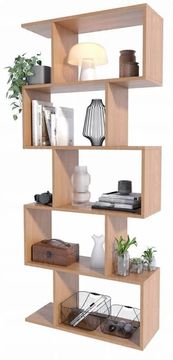 shumee Stoječa polica iz jelše Bask za dnevno sobo, pisarno, mladinsko sobo, MK