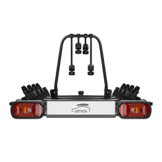 shumee Nosilec koles AMOS GIRO 4 za montažo na vlečno kljuko za 4 kolesa - 7-PINČNI ČRNI