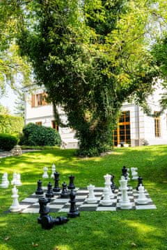 shumee Plastične figure za vrtni/zunanji šah (višina kralja 64 cm)