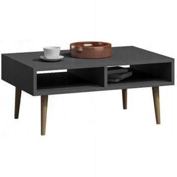 shumee Klubska mizica Isla, antracit, bukove noge