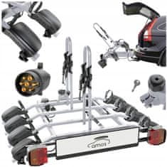 shumee VLEČNA KLUKA NOSILEC KOLESA PLATFORMA ZA 4 KOLESA 7-PINČNI