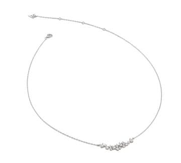 Guess Srebrna ogrlica s cirkoni Jardin JSBN04465JWRHT/U