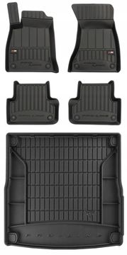 shumee 3D KOMPLET talnih oblog in zaščitnih preprog Audi A4 B9 Allroad Kombi 2015-