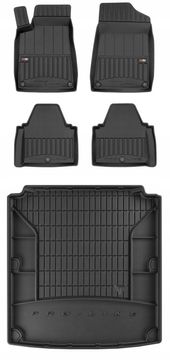 shumee 3D KOMPLET Gumijaste preproge in prevleke Peugeot 607 limuzina