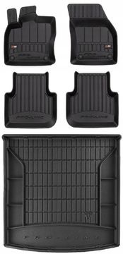 shumee KOMPLET 3D gumijastih tepihov in prevleke VW Tiguan Allspace 2017-2024 g
