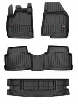 shumee 3D KOMPLET talnih preprog in zaščitne preproge za prtljažnik Dacia Jogger od 2021-