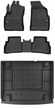 shumee 3D KOMPLET talnih oblog in zaščitnih preprog Fiat Doblo 2 Karavan 2010-2020